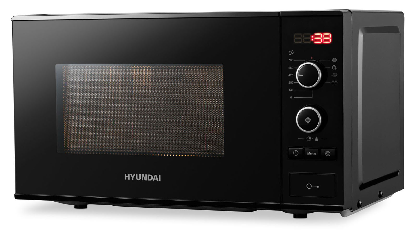 Микроволновая печь Hyundai HYM-D3032 черный|| Магазин бытовой техники ...